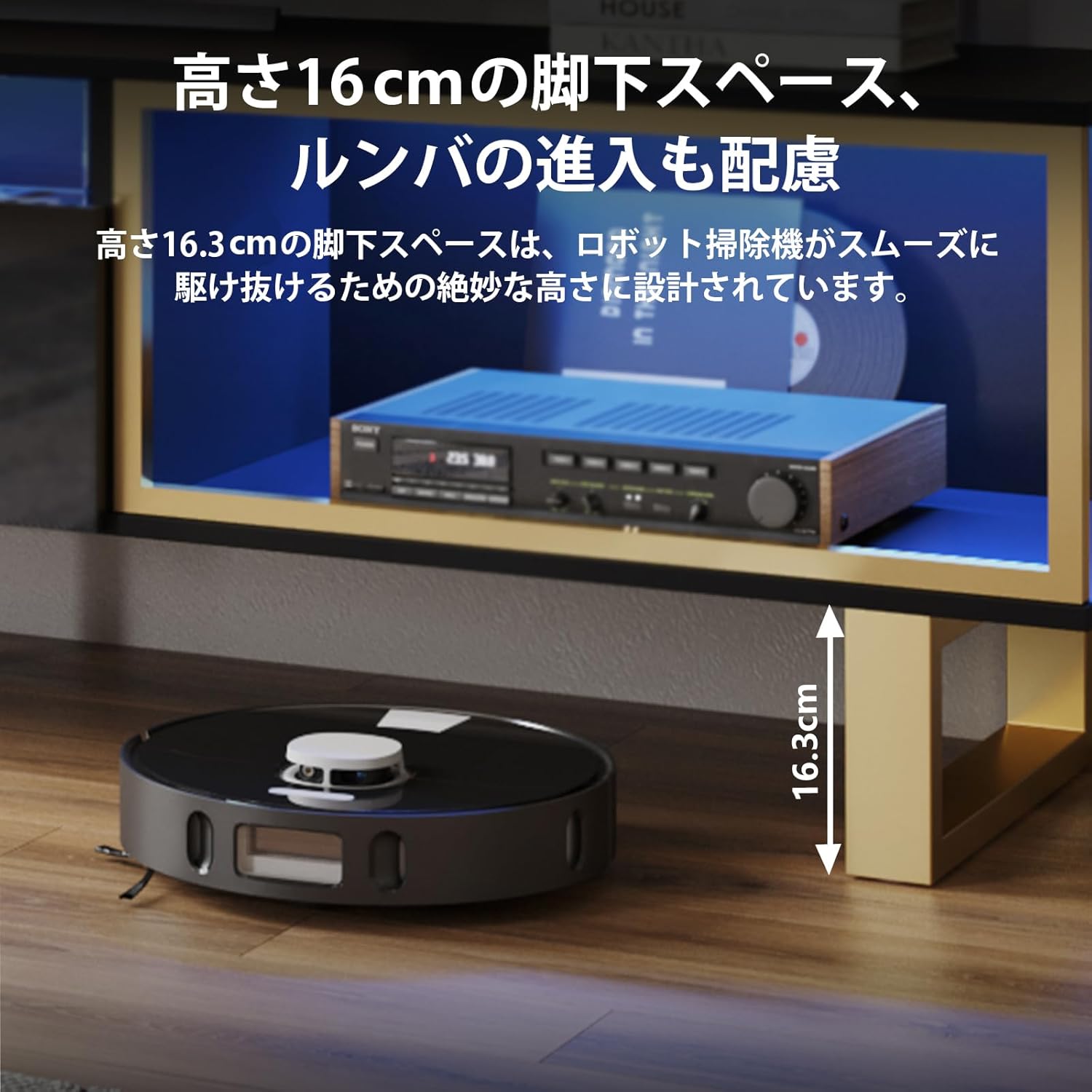 Bestier テレビ台 テレビボード TV台 55/65/70/75/80型対応 耐荷重127kg AV機器対応 鏡面仕様 引き出し付き