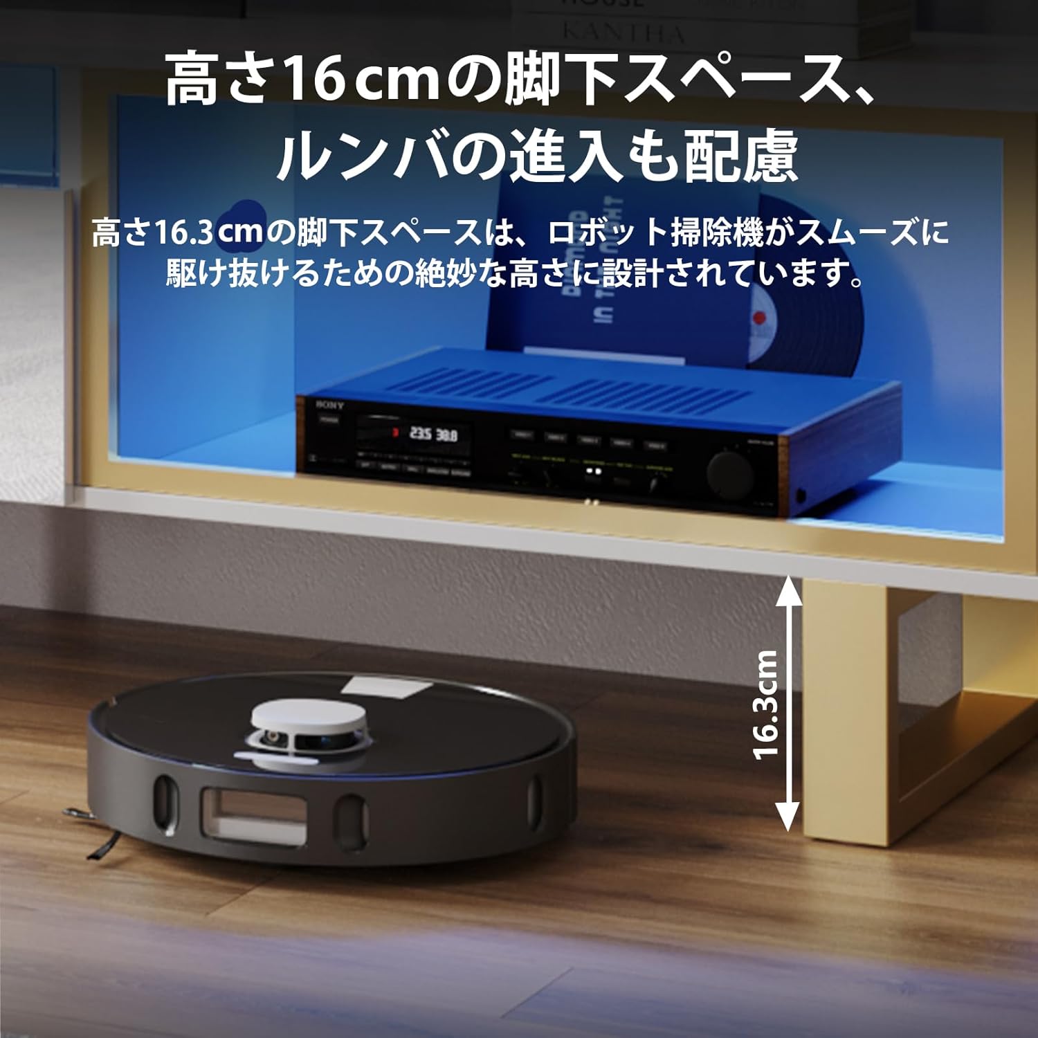 Bestier テレビ台 テレビボード TV台 55/65/70/75/80型対応 耐荷重127kg AV機器対応 鏡面仕様 引き出し付き