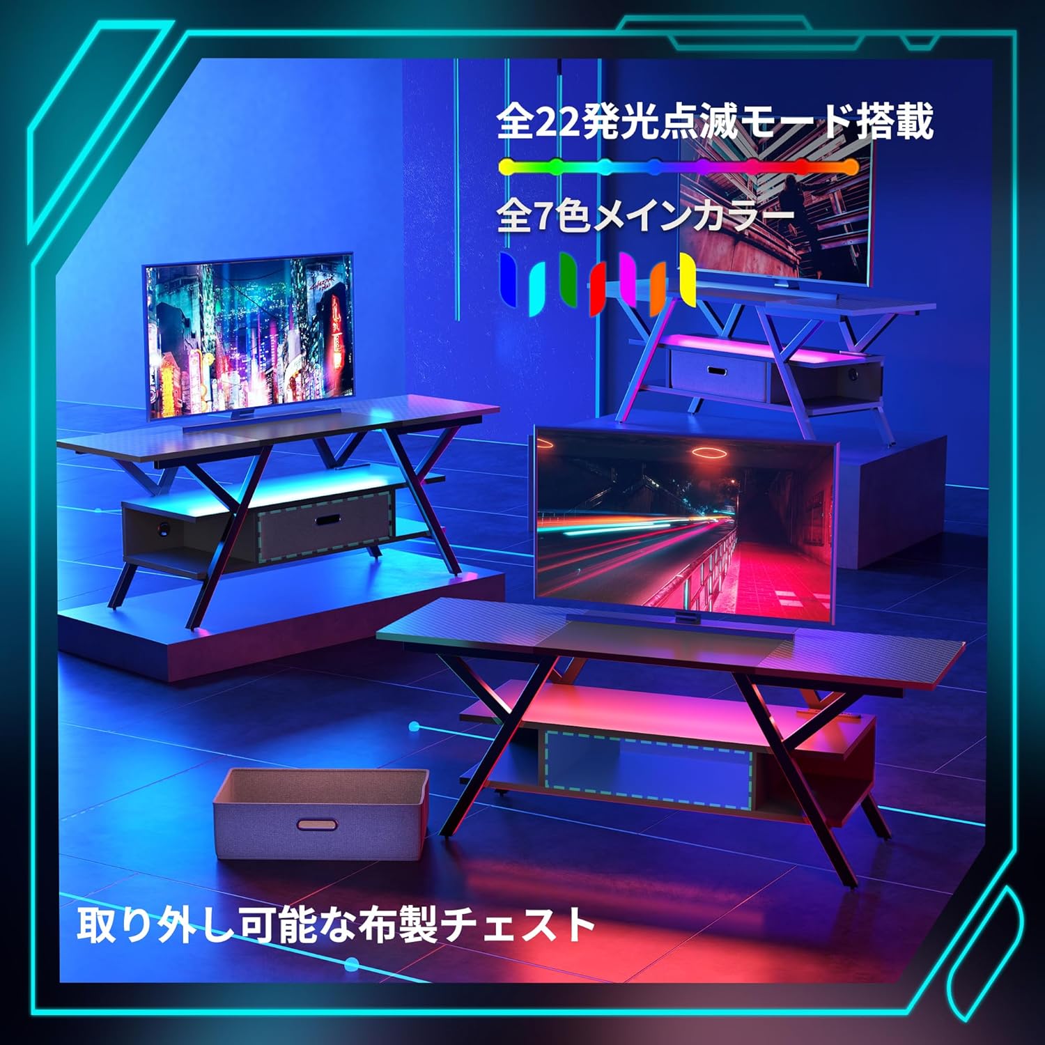 Bestier テレビ台 ２口コンセント付きテレビボード スタンド 32~65型対応 カーボン調 ローボード 耐荷重103kg ロータイプ